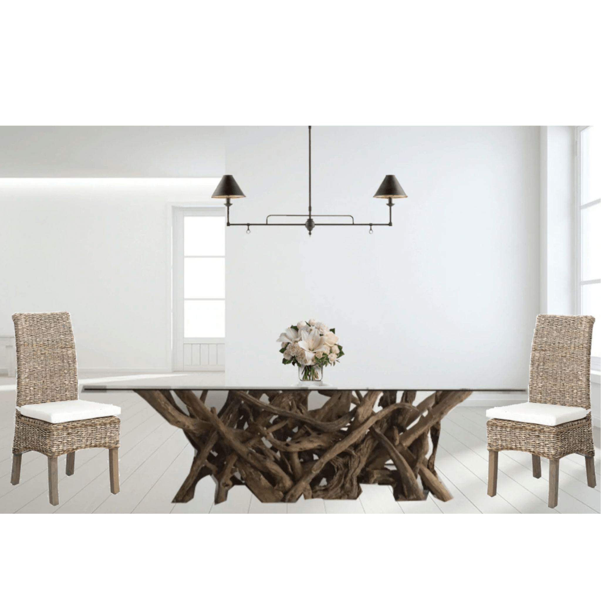 Driftwood Dining Table Base – Rectangular, Multiple Sizes Driftwood Dining Table Base – Rectangular, Multiple Sizes