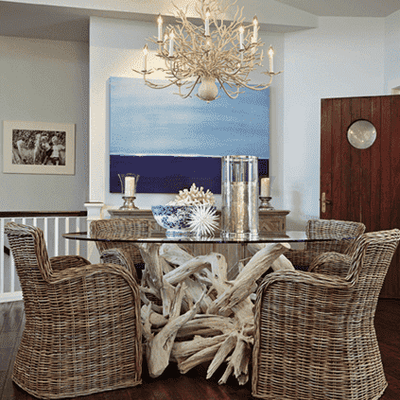 Hampton Driftwood Dining Table Base to accommodate a Round Top - Smaller Spaces 32