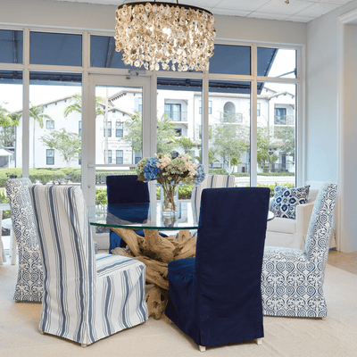 Hampton Driftwood Dining Table Base to accommodate Round Glass Top - Larger Spaces 54