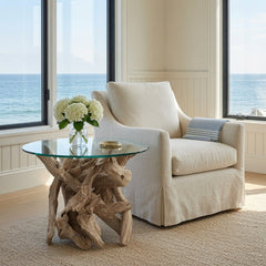 Hampton Driftwood Side Table Base - Our Boat House