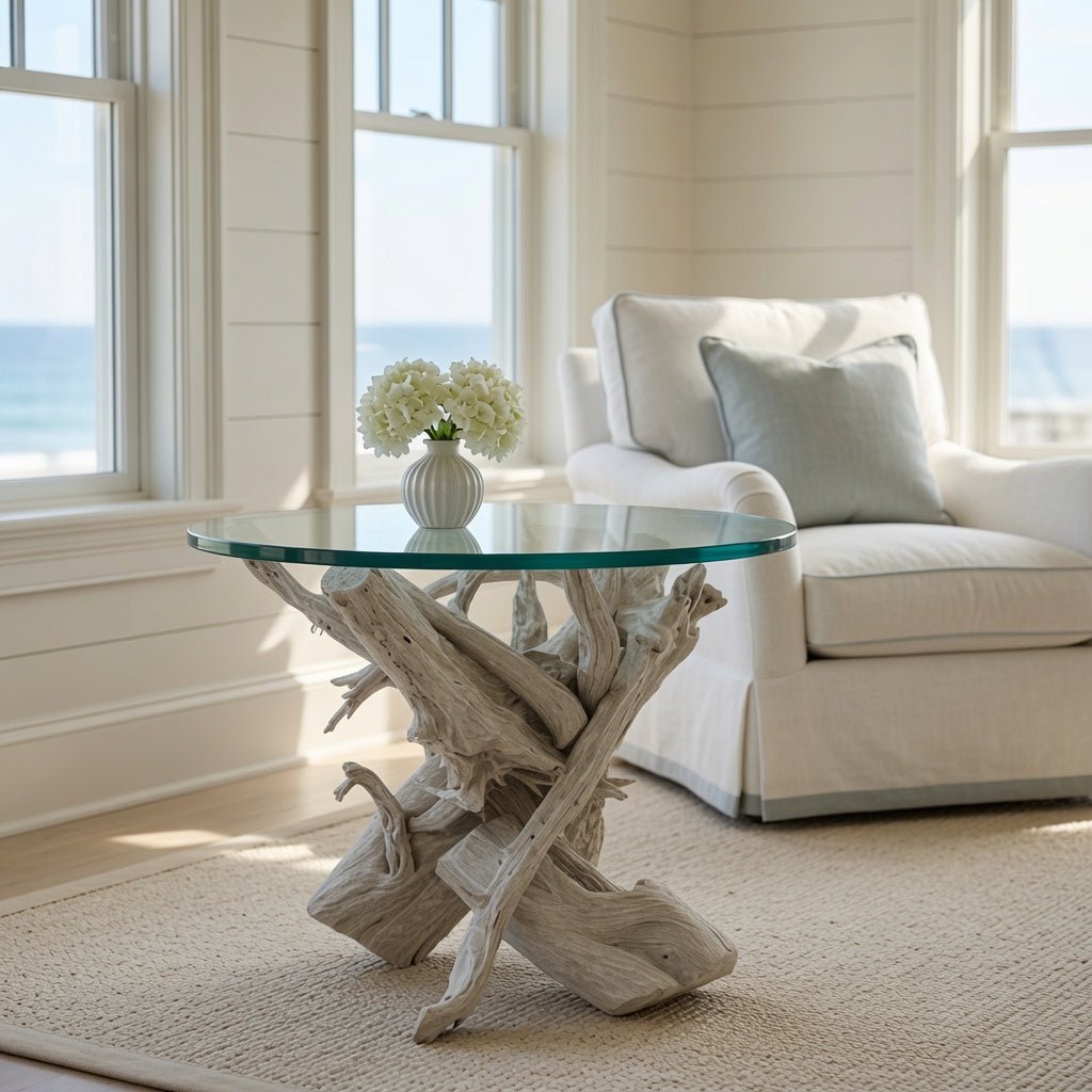 Hampton Driftwood Side Table Base - Our Boat House
