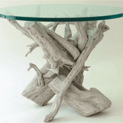 Hampton Driftwood Side Table Base - Our Boat House