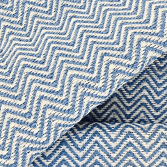 Hampton PVC Rug - Katie Chevron: Powder Blue - Our Boat House