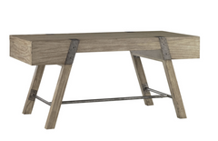 STOCK - Hamlin Gray Driftwood Desk-as is