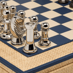 Hanford Chess Game Set - Navy - Our Boat House