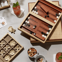 Hanford Natural Backgammon Game Set - Two Sizes - Our Boat House