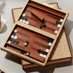 Hanford Natural Backgammon Game Set - Two Sizes - Our Boat House