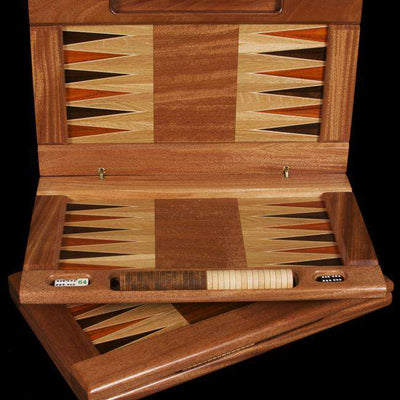 Hardwood Folding Backgammon Set - Our Boat House