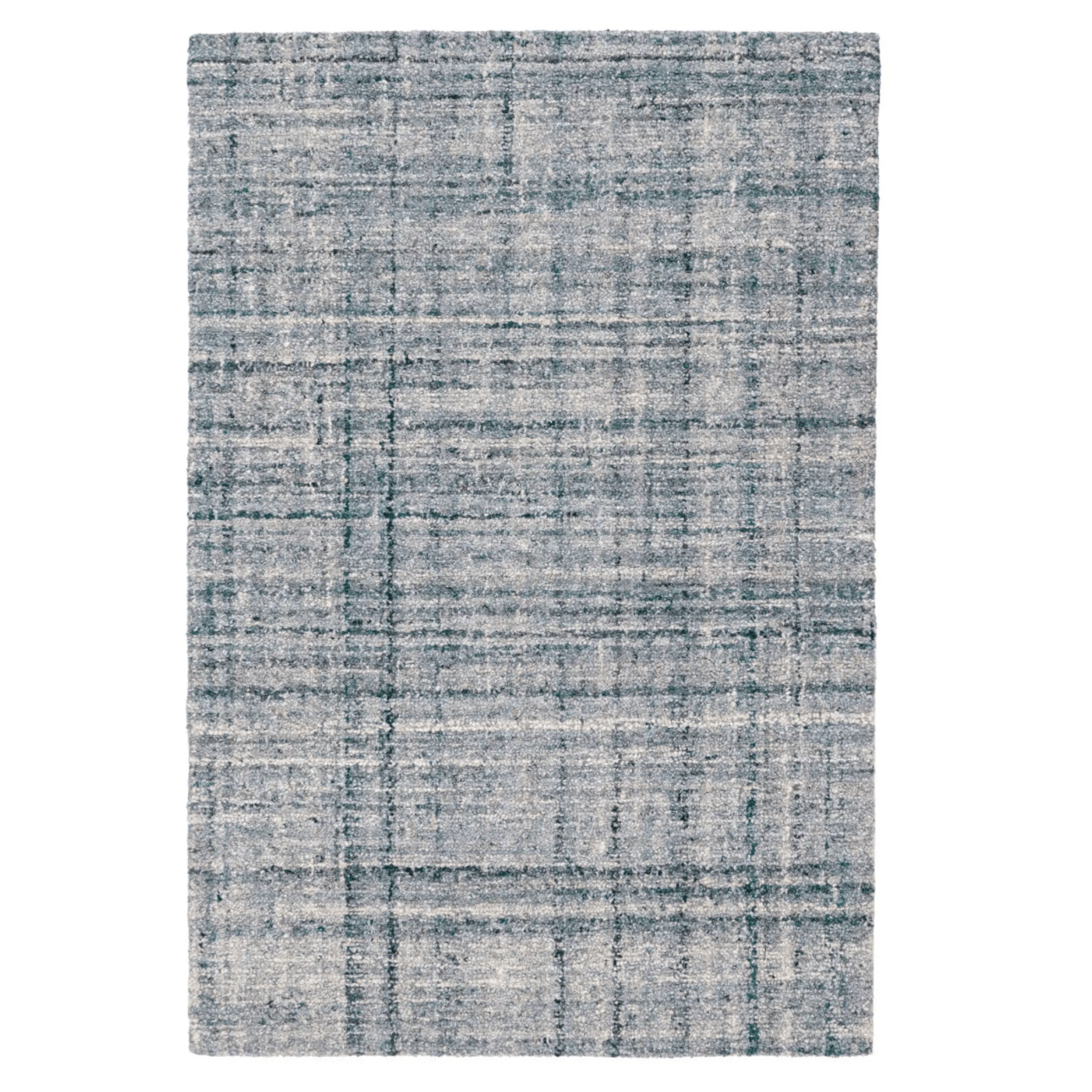 Harris Hand Micro Hooked Wool Rug - Blue & Ivory - Our Boat House