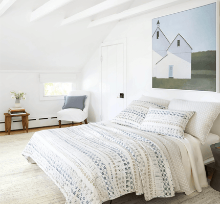 Hawthorn Sham - Natural - Our Boat House