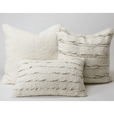 Natural Boucle Pillow - Our Boat House