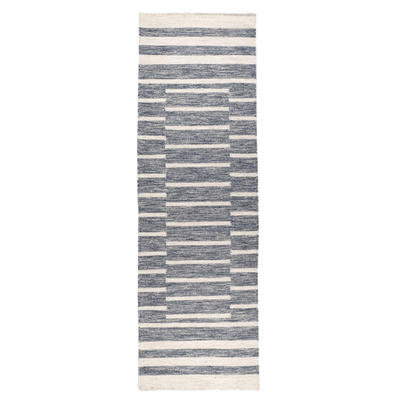 Heights Denim Handwoven Wool Rug - Our Boat House