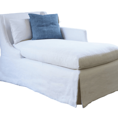Hemingway Slipcovered Chaise - Our Boat House