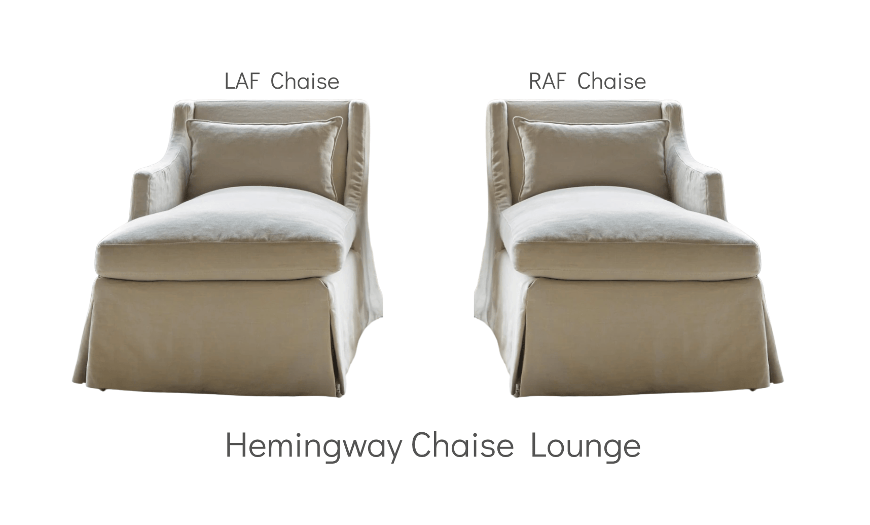 Hemingway Slipcovered Chaise - Our Boat House