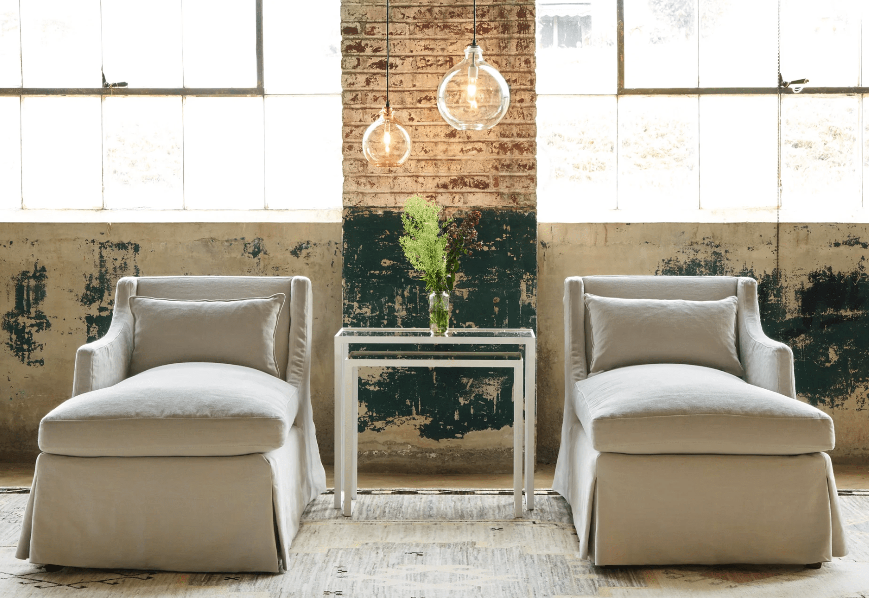 Hemingway Slipcovered Chaise - Our Boat House