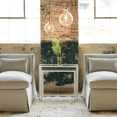 Hemingway Slipcovered Chaise - Our Boat House