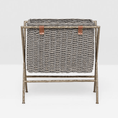 Hemley Magazine/Catalog Rack in Gray Seagrass - Our Boat House