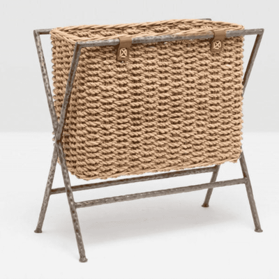 Hemley Magazine/Catalog Rack in Natural Seagrass - Our Boat House