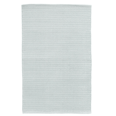 Herringbone Handwoven Indoor/Outdoor Rug - Light Blue & Ivory - Our Boat House