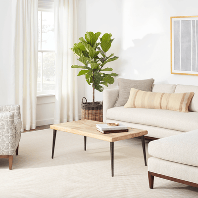 Herringbone Indoor/ Outdoor Rug - Linen & White - Our Boat House