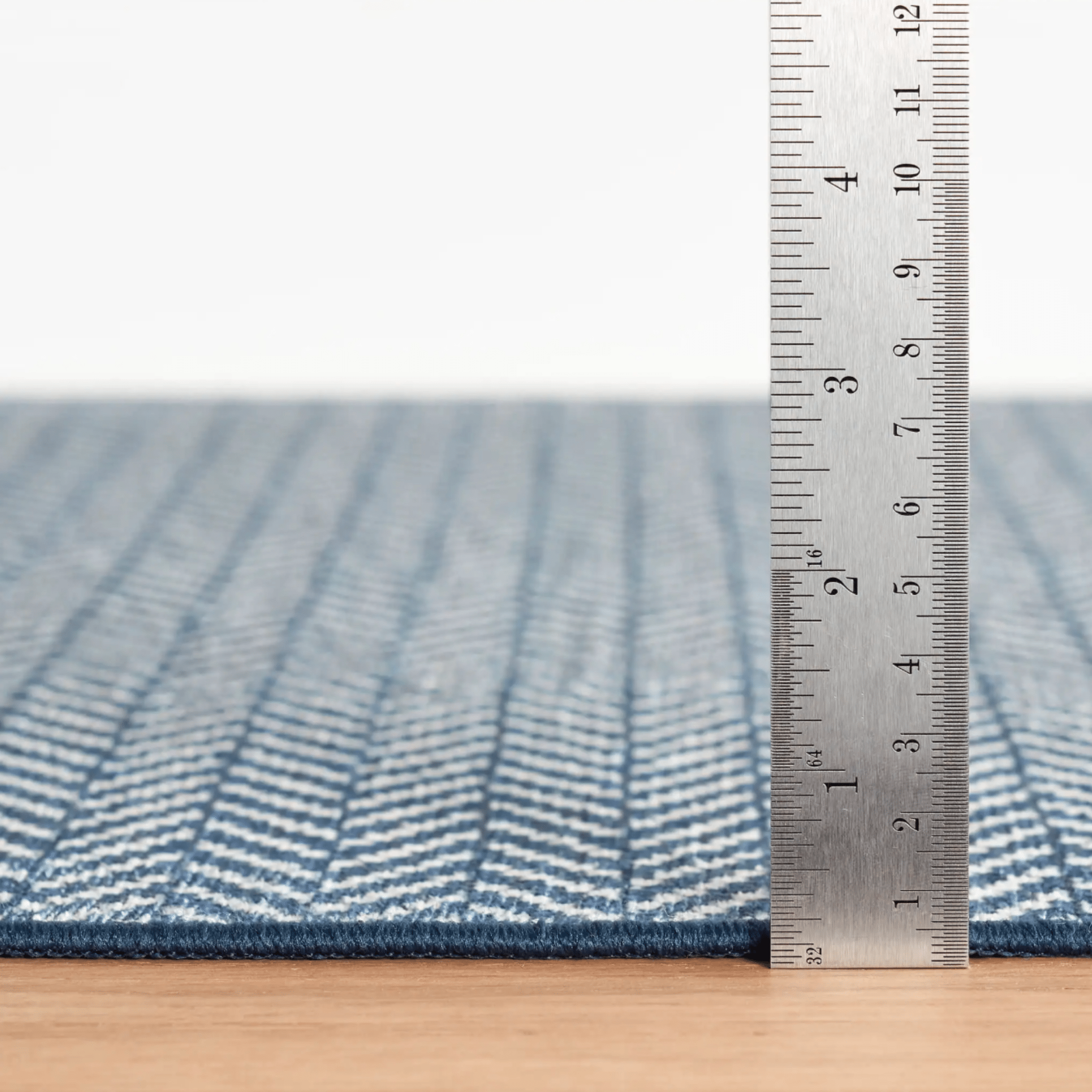 Herringbone Machine Washable Rug - Navy & Ivory - Our Boat House