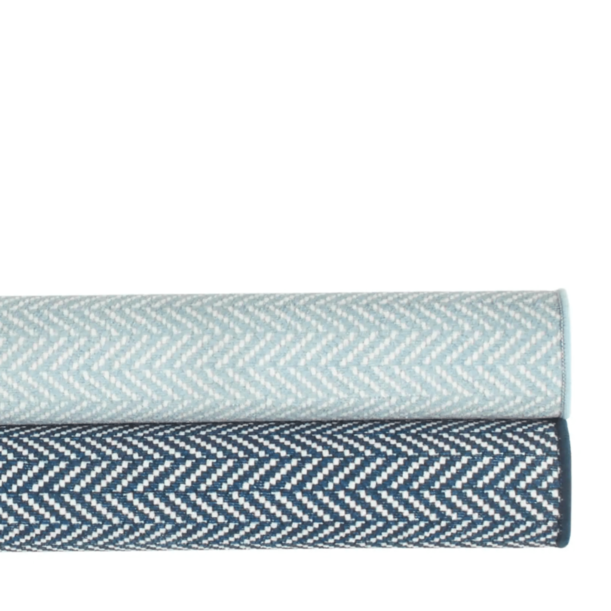 Herringbone Machine Washable Rug - Swedish Blue - Our Boat House