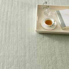 Herringbone Woven Cotton Rug - Ocean - coastal inspired home furnishing
