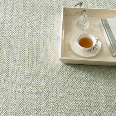 Herringbone Woven Cotton Rug - Ocean - Our Boat House