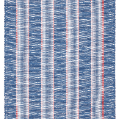 Hillsgrove Stripe Denim Handwoven Cotton Rug - Our Boat House
