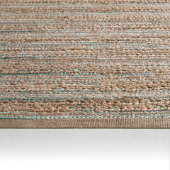 Himalaya Jute Rug - Almond, Emerald, & Sea Glass - Our Boat House