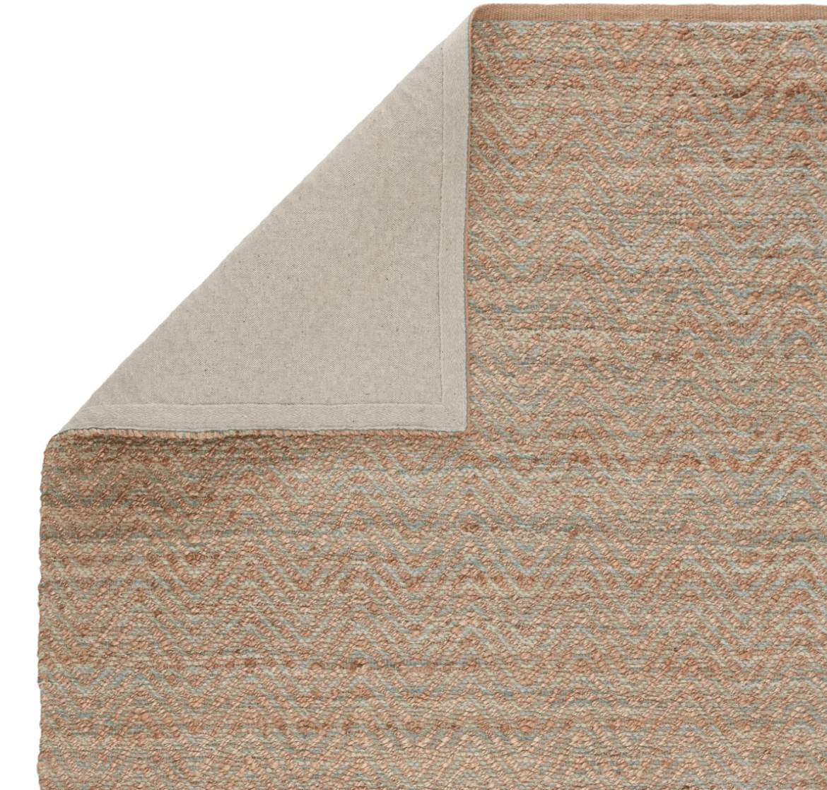 Himalaya Jute Rug - Ginger & Sea Glass Green - Our Boat House
