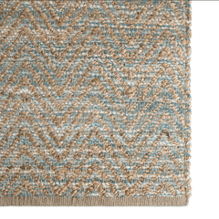 Himalaya Jute Rug - Ginger & Sea Glass Green - Our Boat House