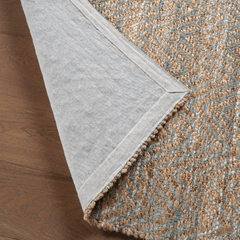 Himalaya Jute Rug - Ginger & Sea Glass Green - Our Boat House