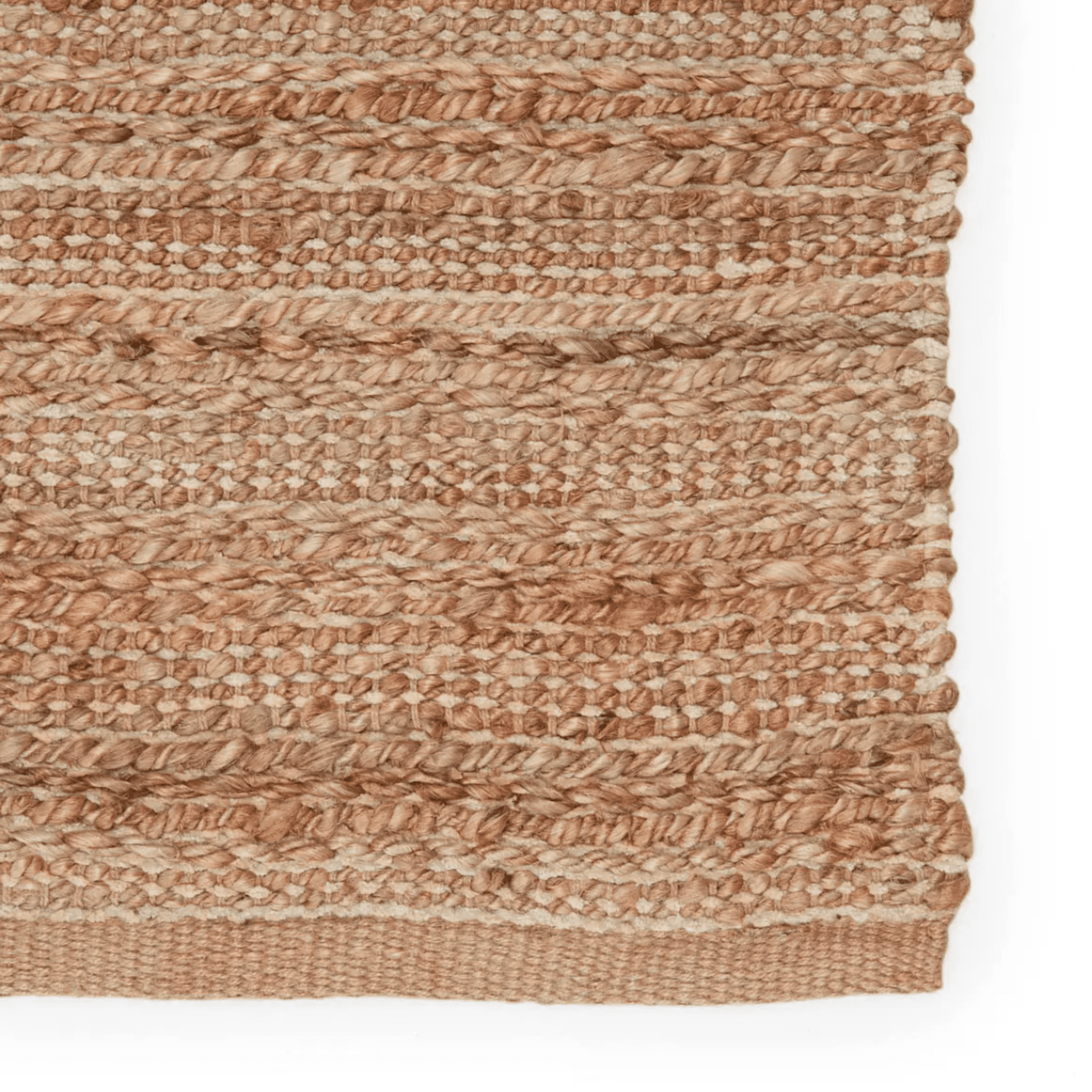 Himalaya Jute Rug - Tan & White - Our Boat House