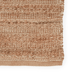 Himalaya Jute Rug - Tan & White - Our Boat House