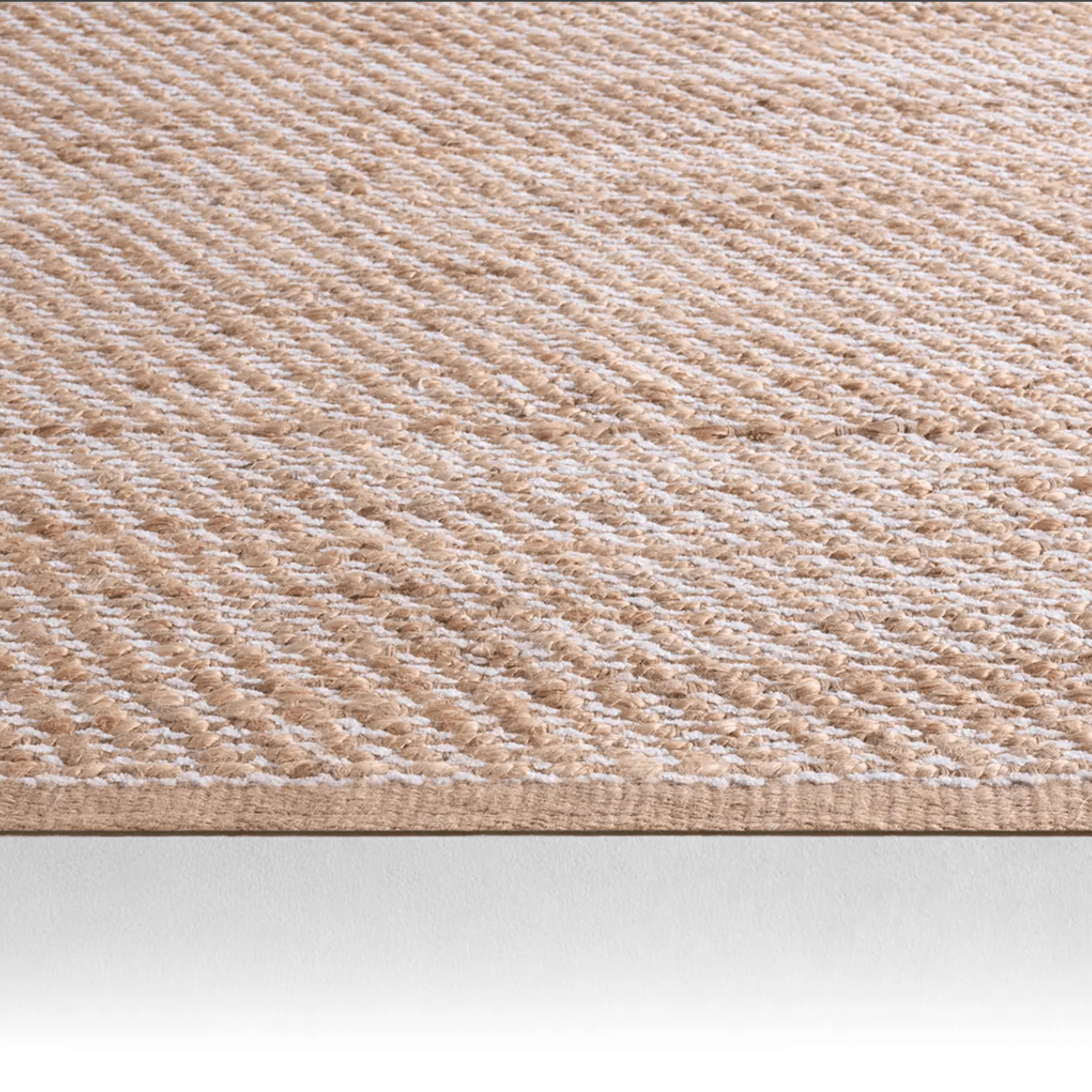 Himalaya Jute Rug - Tapioca & Snow - Our Boat House