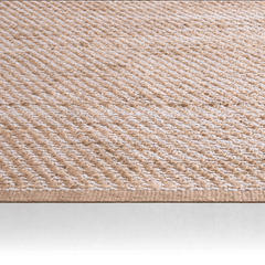 Himalaya Jute Rug - Tapioca & Snow - Our Boat House