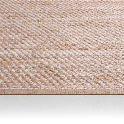 Himalaya Jute Rug - Tapioca & Snow - Our Boat House