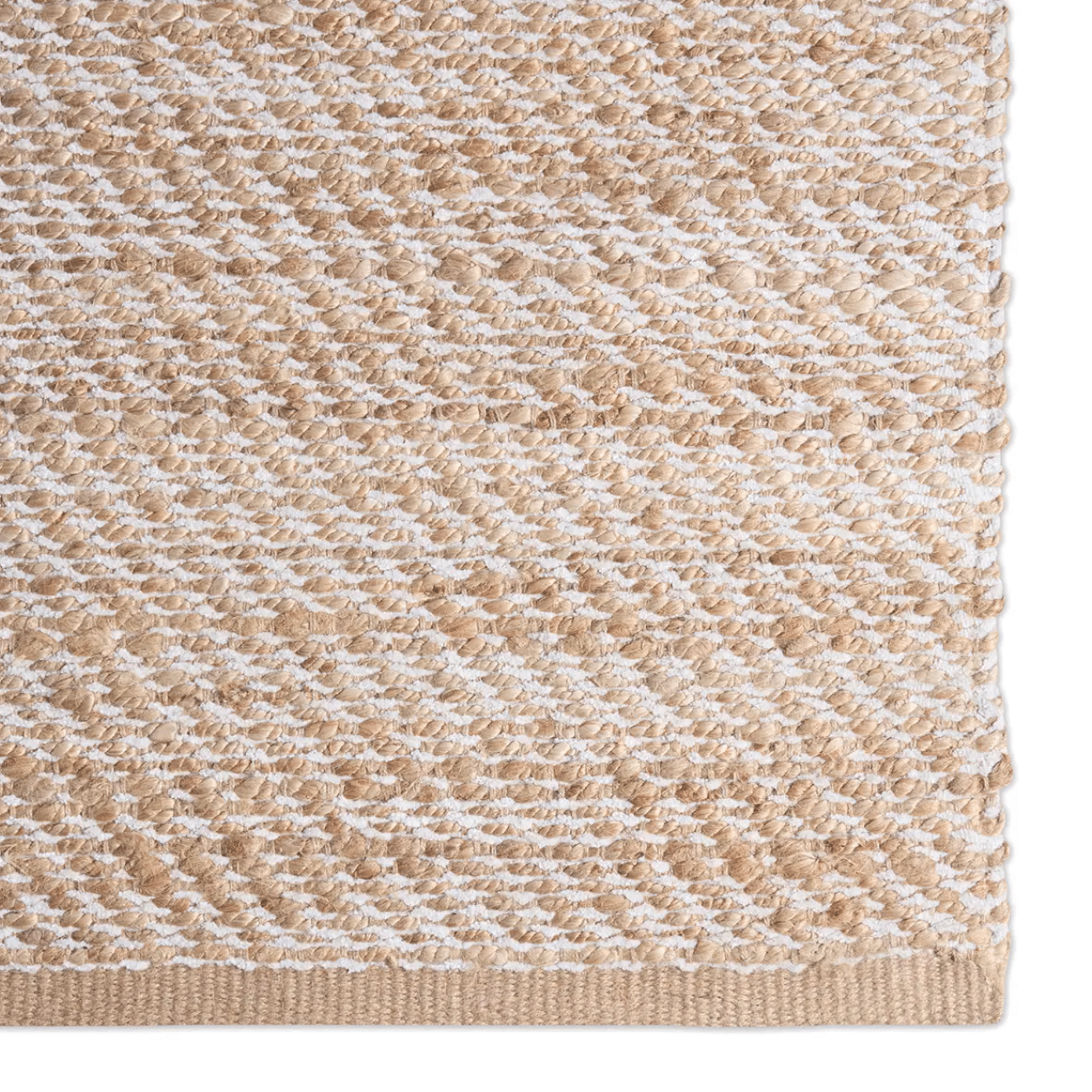 Himalaya Jute Rug - Tapioca & Snow - Our Boat House
