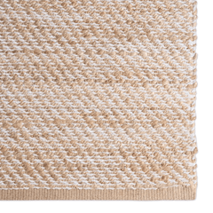 Himalaya Jute Rug - Tapioca & Snow - Our Boat House