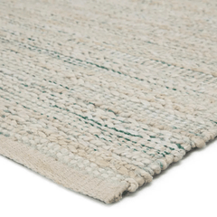 Himalaya Jute Rug - White Cap & Antique Green - Our Boat House