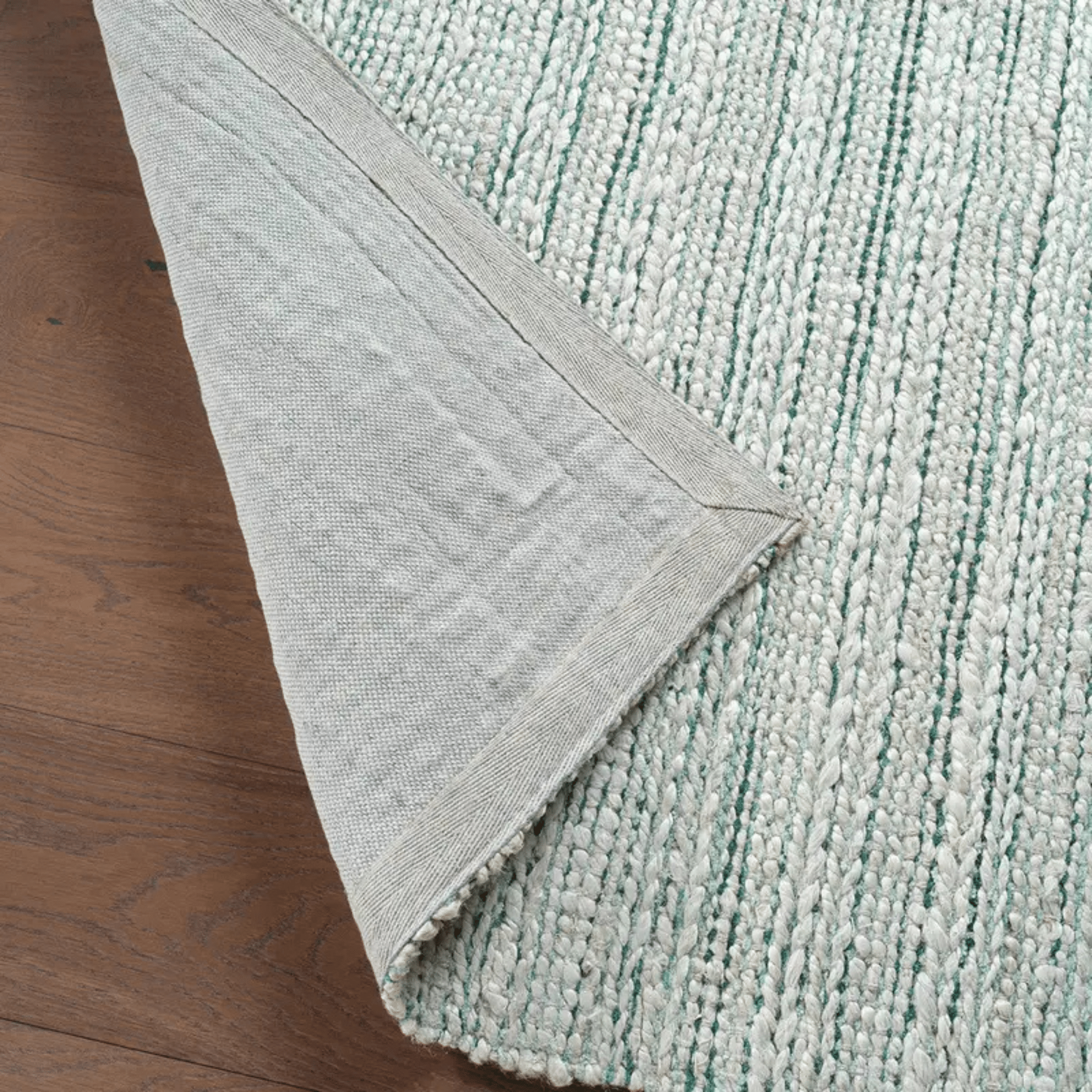 Himalaya Jute Rug - White Cap & Antique Green - Our Boat House