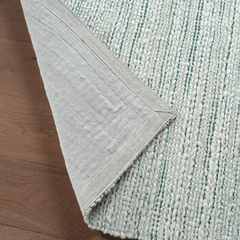 Himalaya Jute Rug - White Cap & Antique Green - Our Boat House