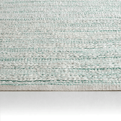 Himalaya Jute Rug - White Cap & Antique Green - Our Boat House