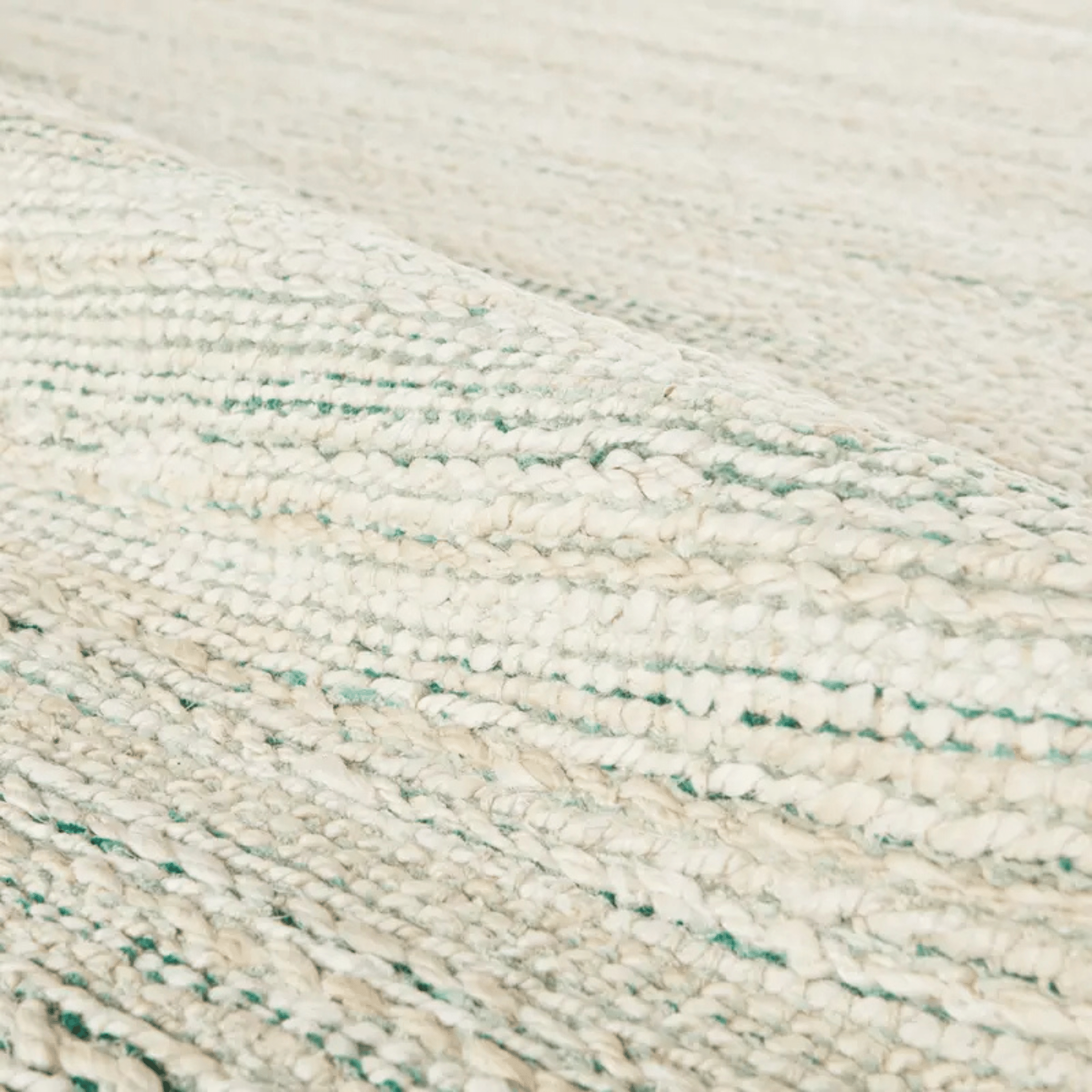 Himalaya Jute Rug - White Cap & Antique Green - Our Boat House