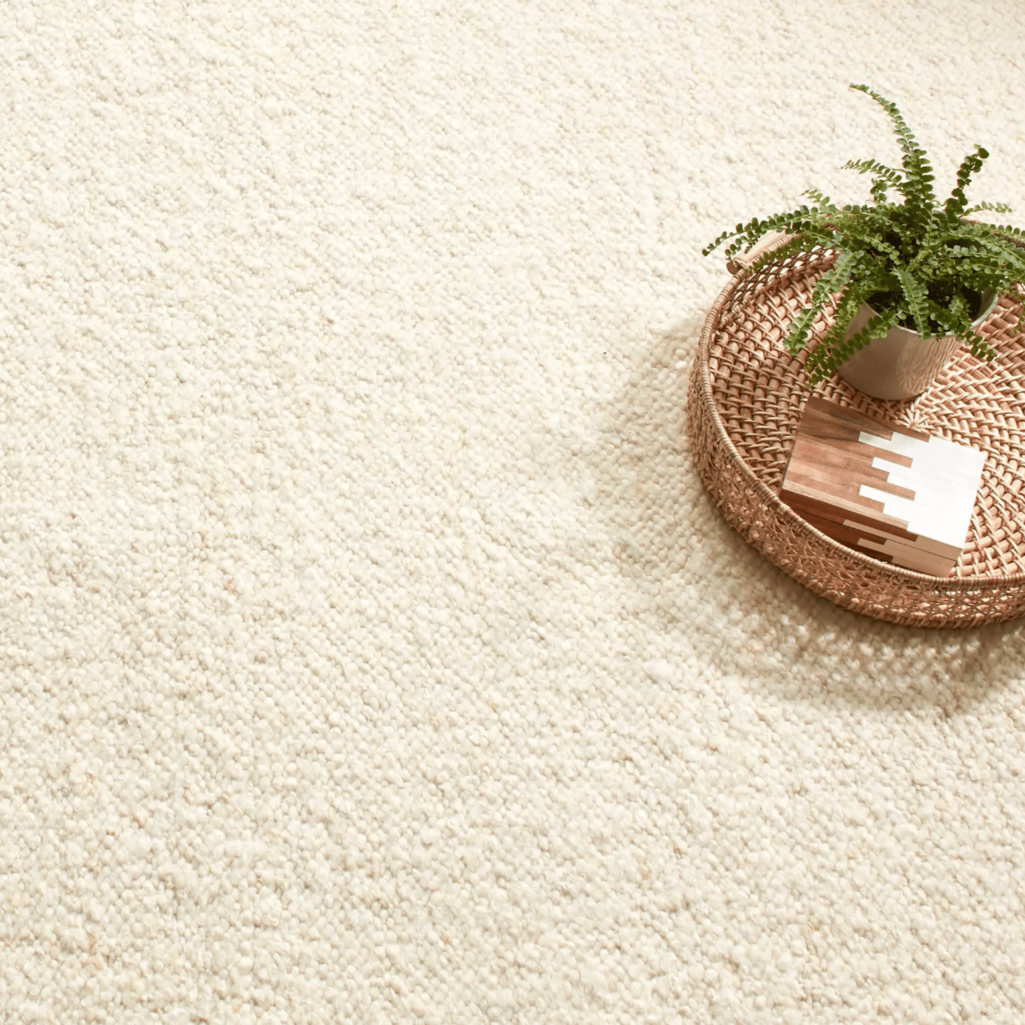 Holmstead Handwoven Wool Rug - Ivory - coastal inspired home furnishing