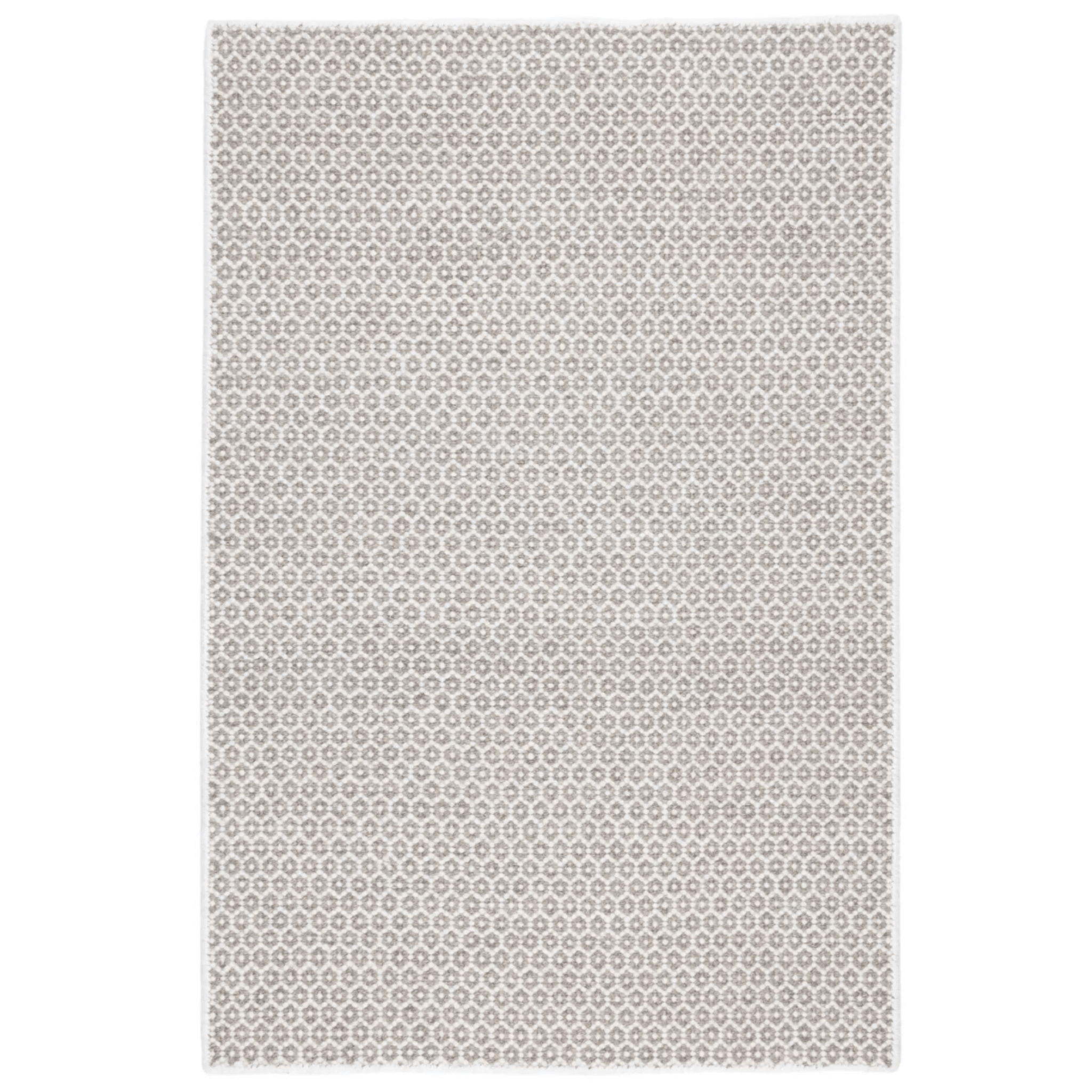 Honeycomb Handwoven Wool Rug - Ivory & Grey - Our Boat House