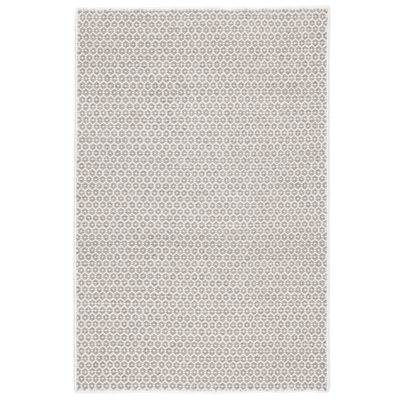 Honeycomb Handwoven Wool Rug - Ivory & Grey - Our Boat House