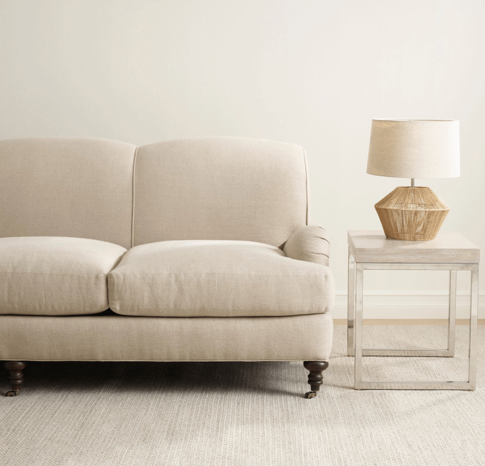 Honeycomb Handwoven Wool Rug - Ivory & Grey - Our Boat House