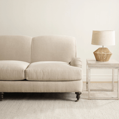 Honeycomb Handwoven Wool Rug - Ivory & Grey - Our Boat House